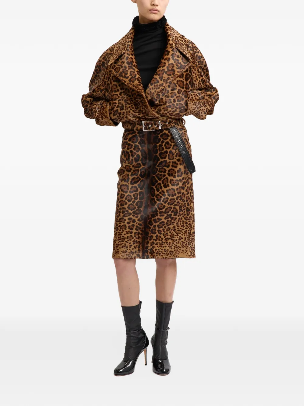 16Arlington Nolan leopard-print jacket Bruin