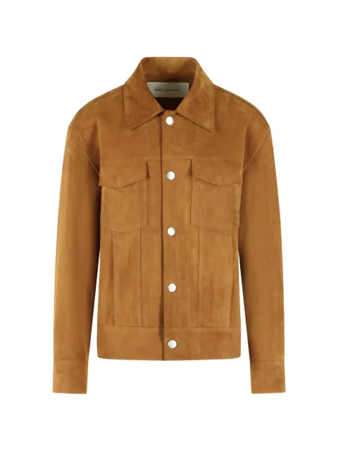 AMI Paris suede trucker jacket