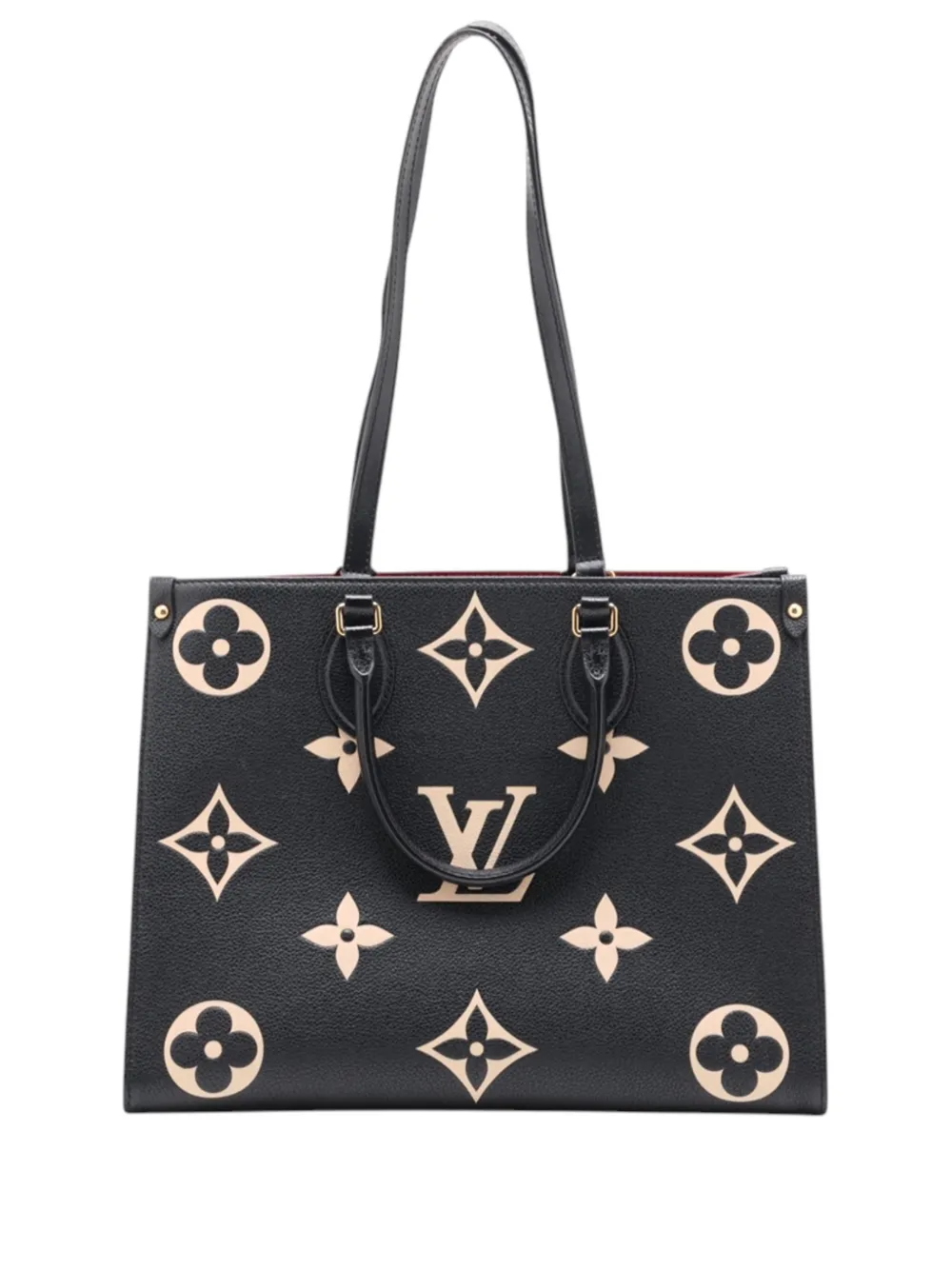 Louis Vuitton Pre-Owned 2021-2026 Bicolor Monogram Empreinte Giant Onthego MM satchel - Black
