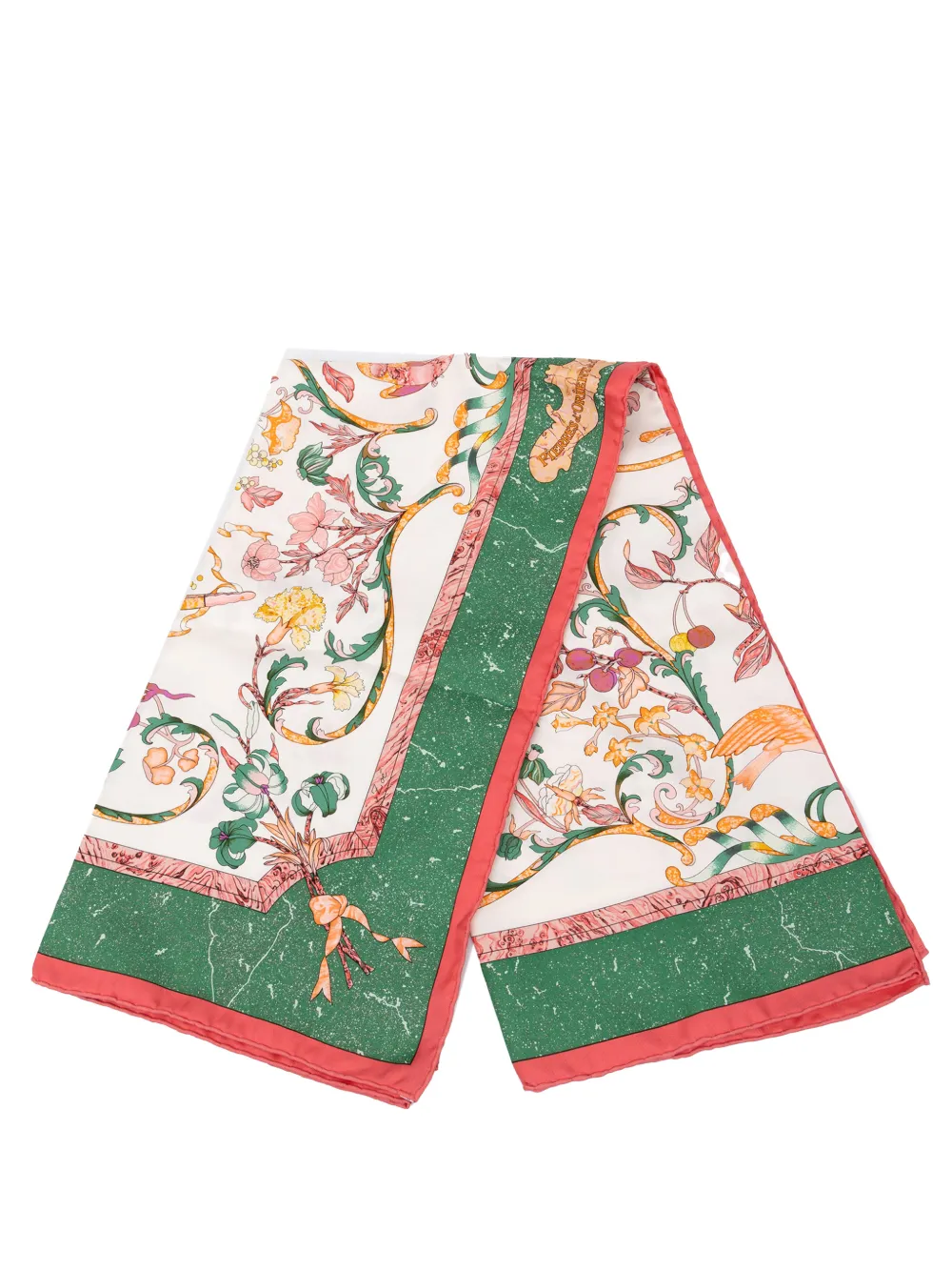 Hermès Pre-Owned 1990-2000 Pierres D Orient Et D Occident Silk Scarf 90 scarves - Weiß