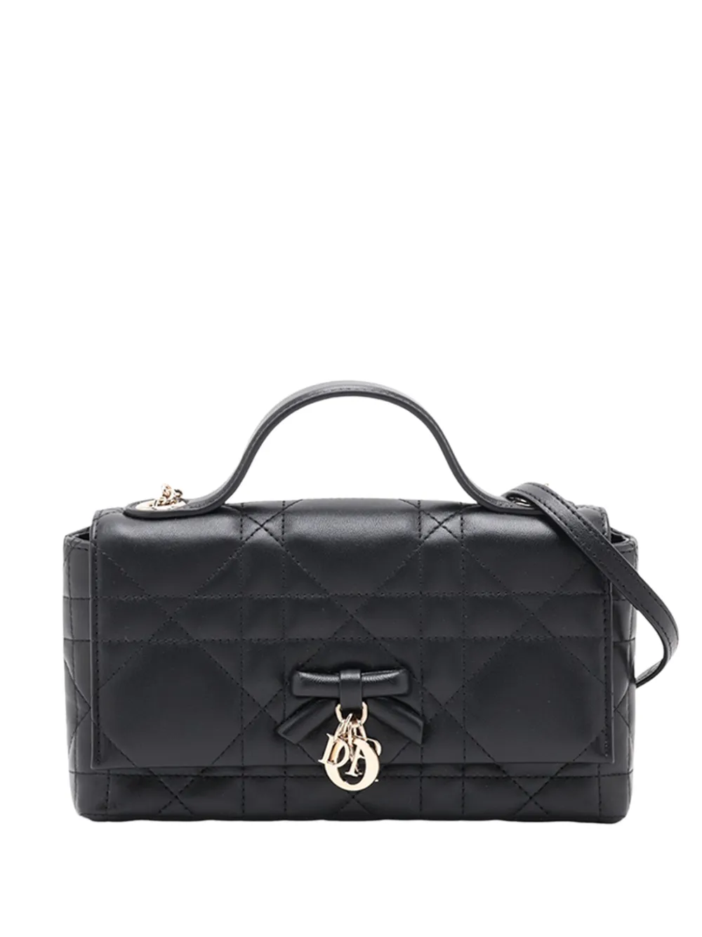 Christian Dior Pre-Owned 2010-2026 Mini Lambskin Cannage My Dior Bag satchel - Schwarz