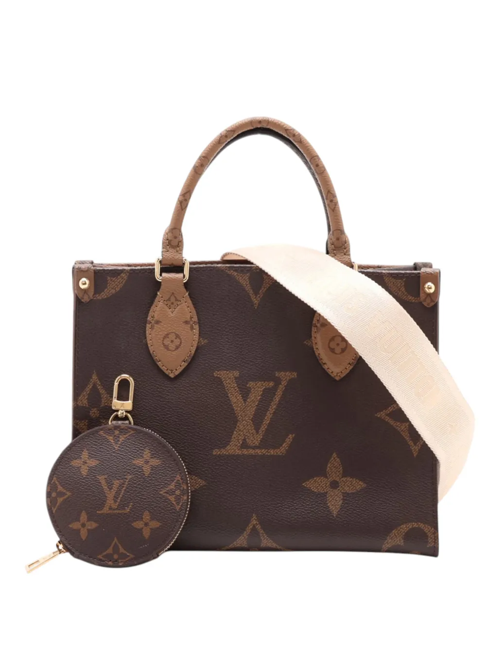 Louis Vuitton Pre-Owned 2021-2026 Monogram Reverse Giant OnTheGo PM satchel - Marrone