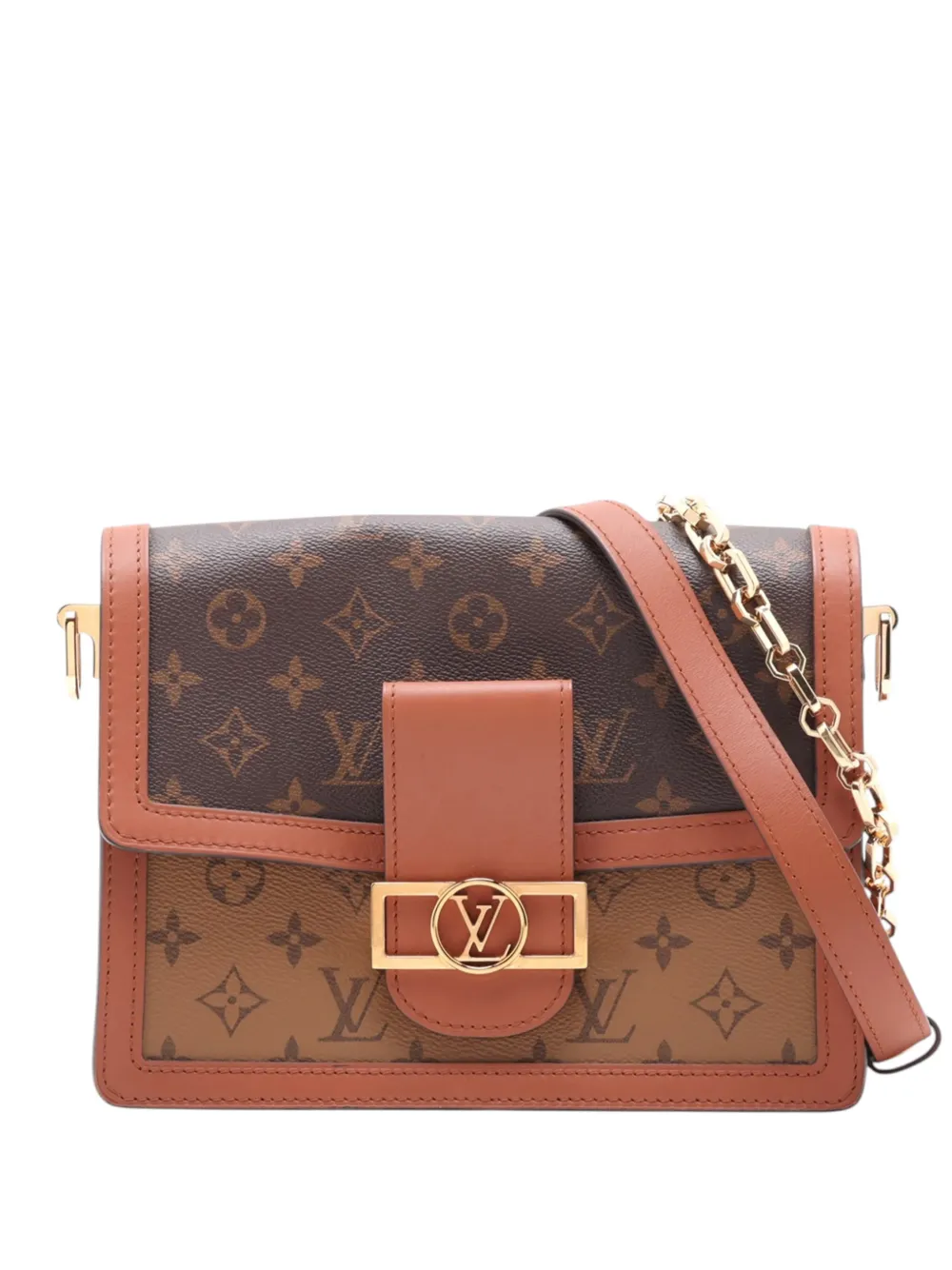 Louis Vuitton Pre-Owned 2019 Monogram Reverse Dauphine MM satchel - Marrone