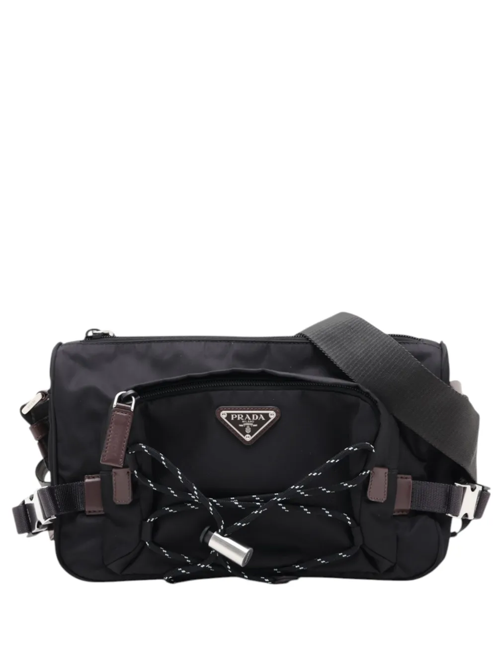 Prada Pre-Owned 2013-2026 Tessuto Zip Top crossbody bag - Black