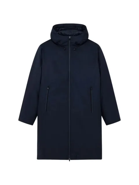 Ea7 Emporio Armani Caban hooded zip-up coat
