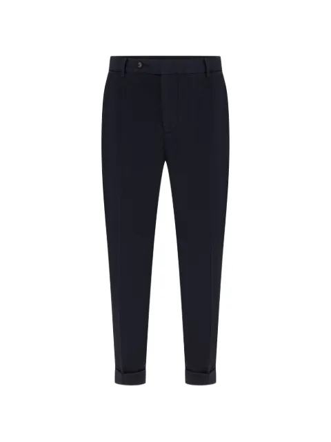 Numero00 pressed-crease turn-up trousers