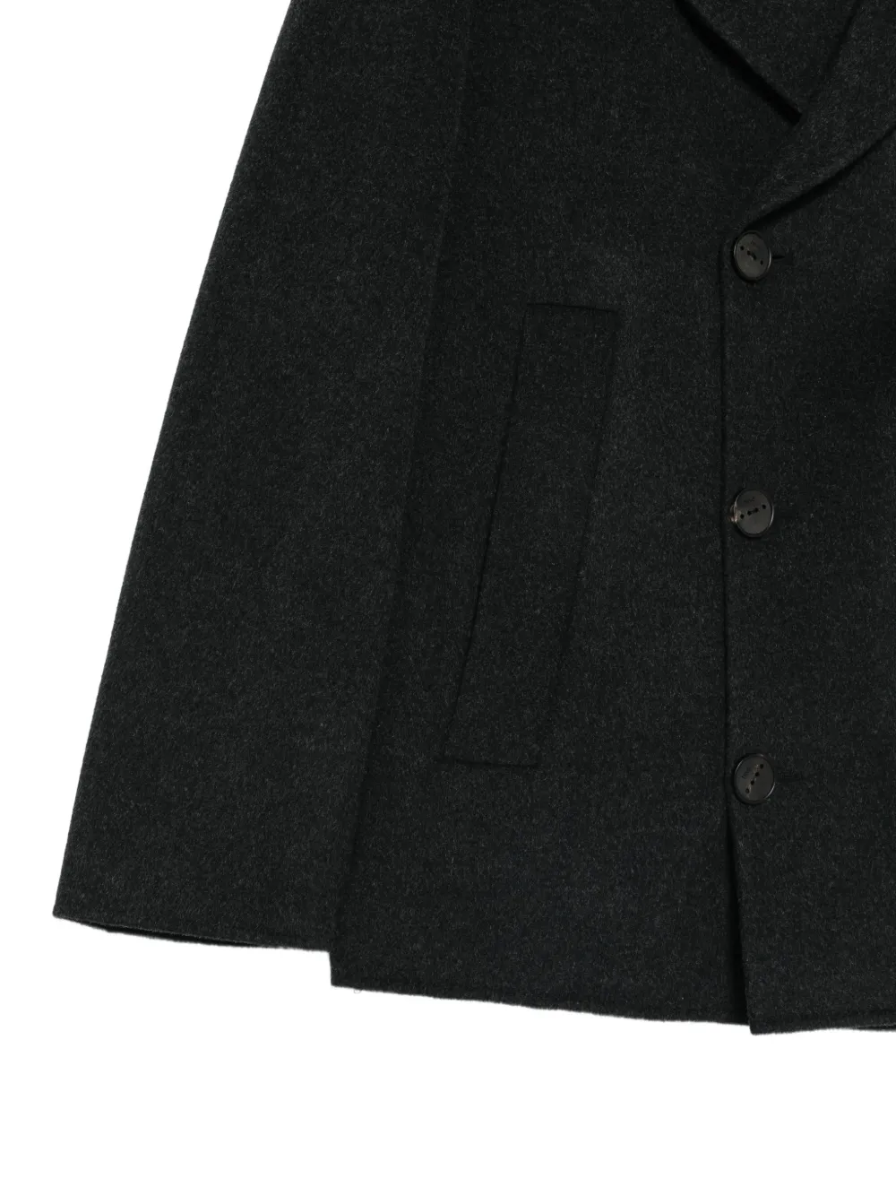 Hevo Abric peacoat met dubbele rij knopen Grijs