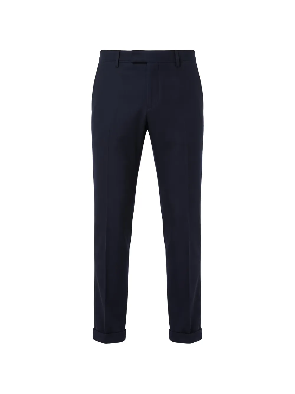 Incotex pressed-crease turned-up trousers Blauw