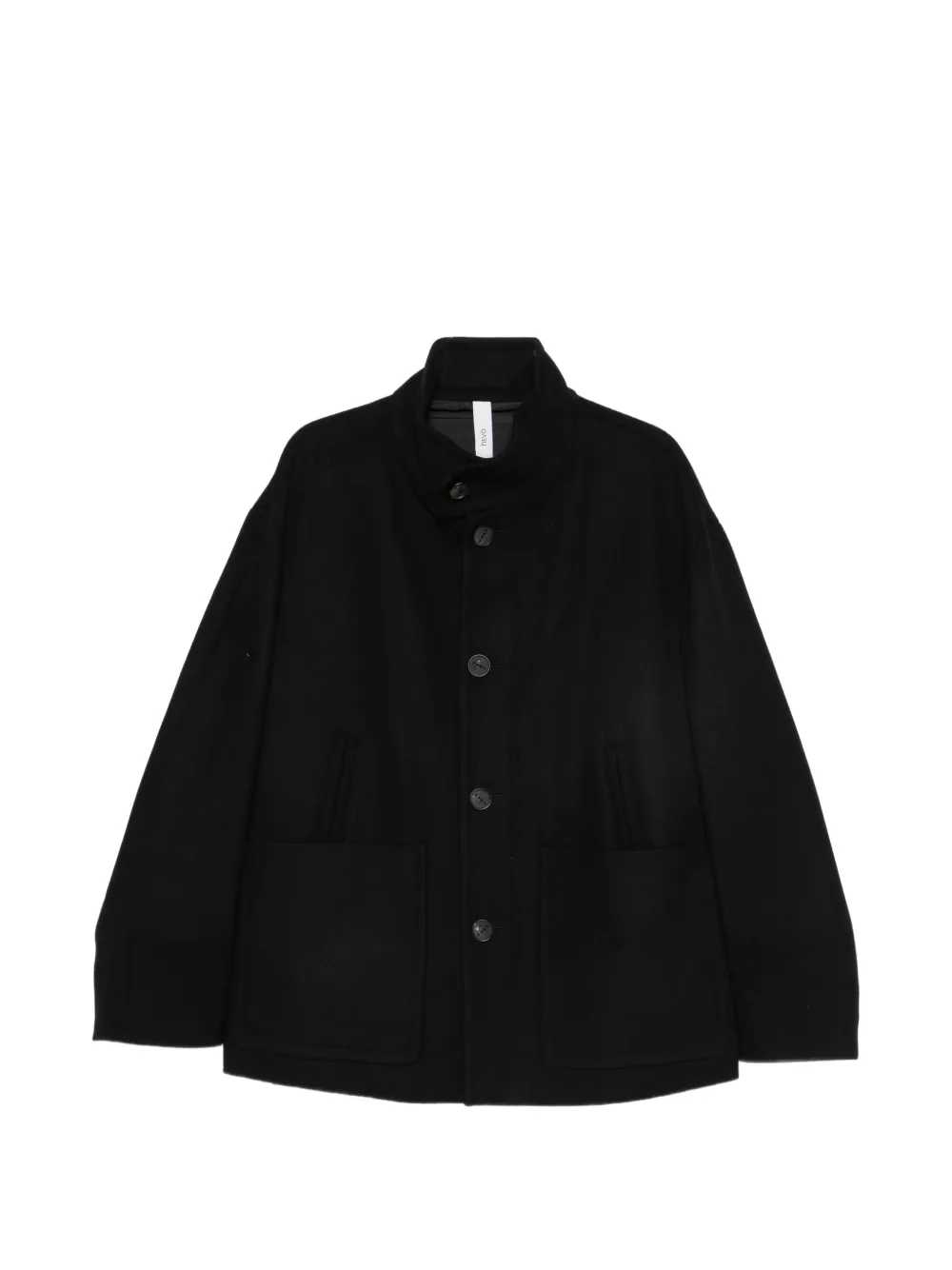 Hevo button-fastening coat | Black | Image 1
