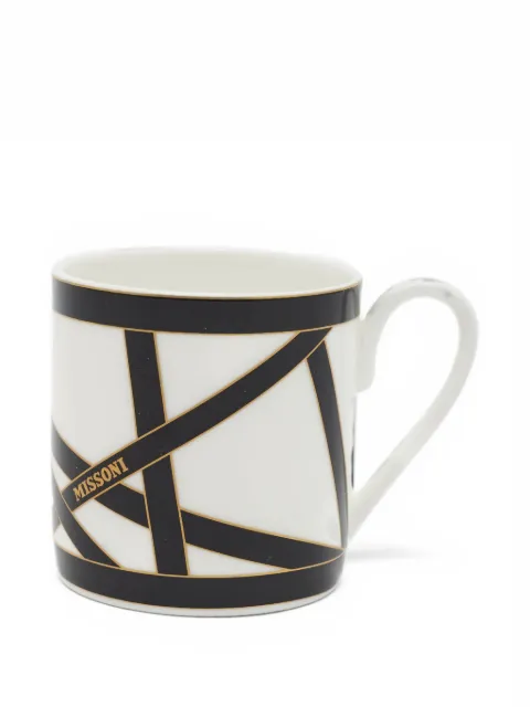 Missoni Pre-Owned Nastri porcelain cup and saucer set
