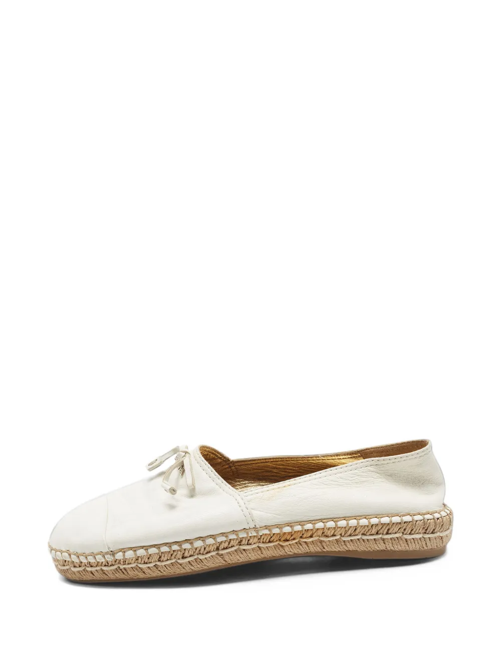 Prada Pre-Owned bow-detail espadrilles - Weiß