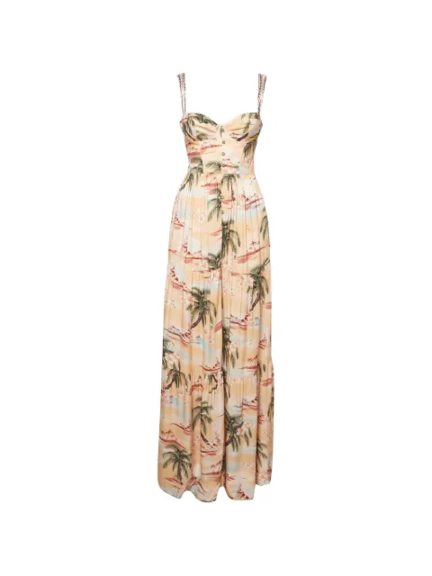 Agua Bendita vestido largo Dunna Luau con tirantes