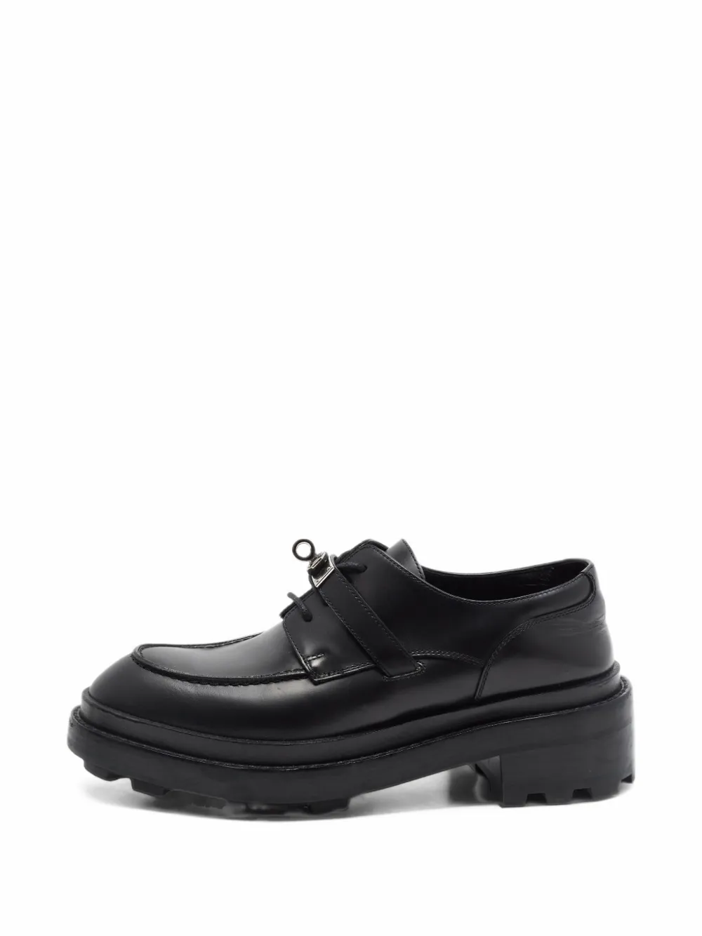 Hermès Pre-Owned First Kelly-buckle derby shoes - Schwarz