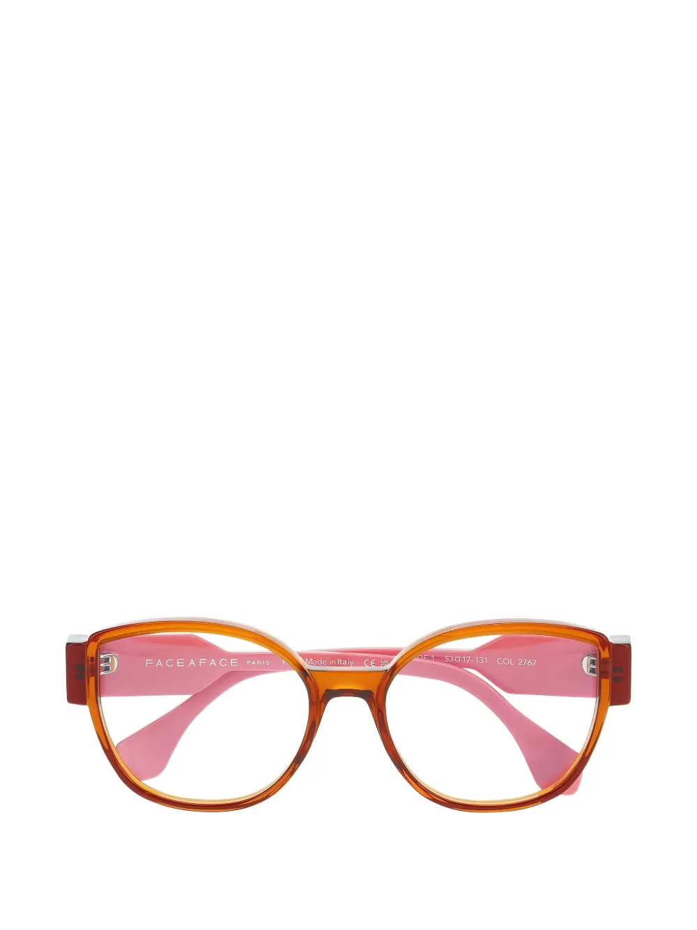 Face À Face Wide1 round-frame glasses - Arancione