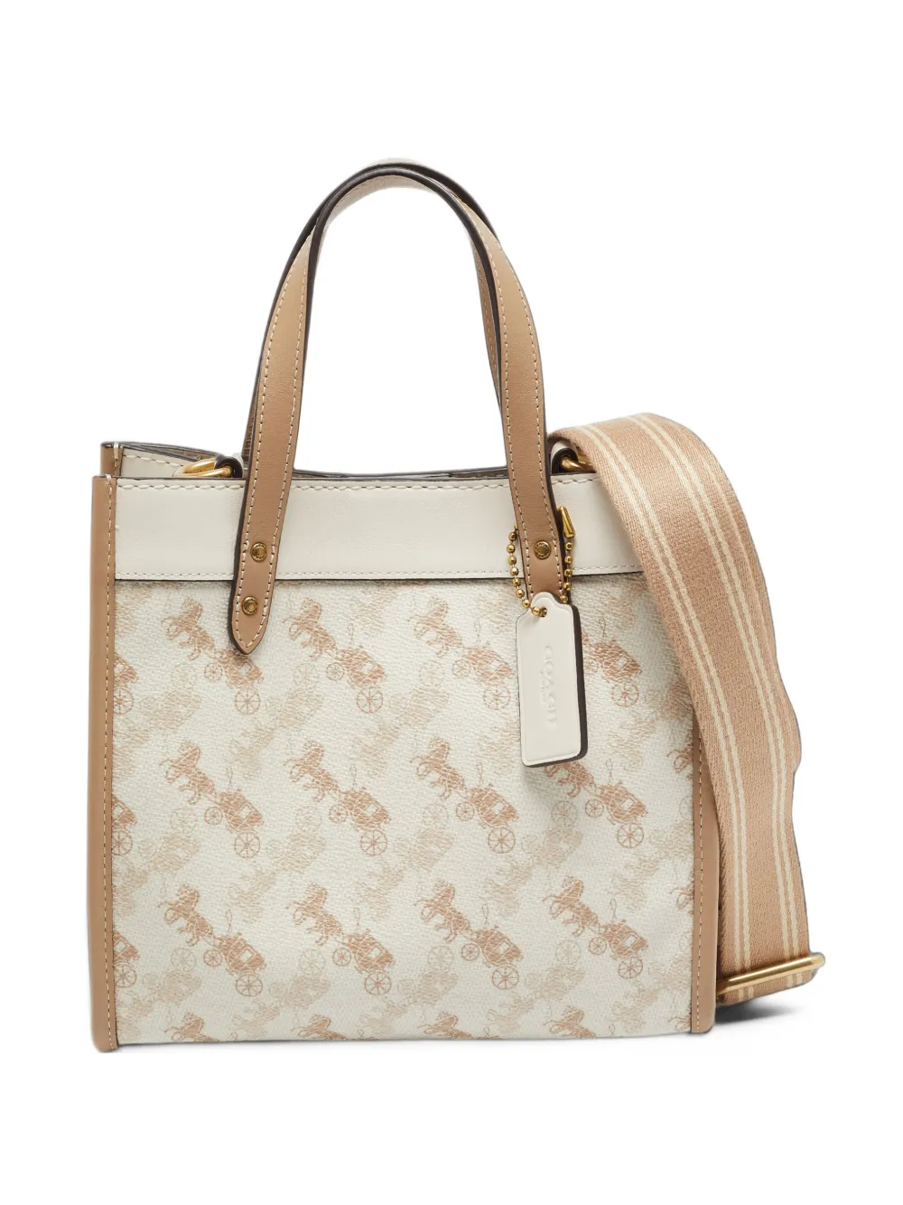 Coach small Field 22 printed tote bag - Tons neutres Coach small Field 22 printed tote bag - Tons neutres