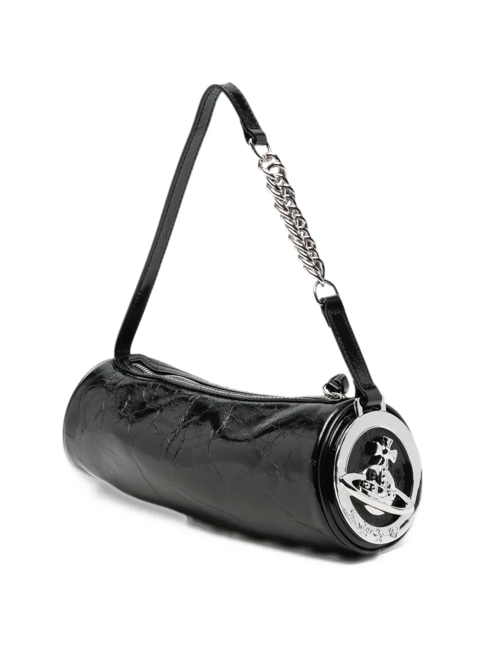 Vivienne Westwood Orb cylindrical shoulder bag Zwart
