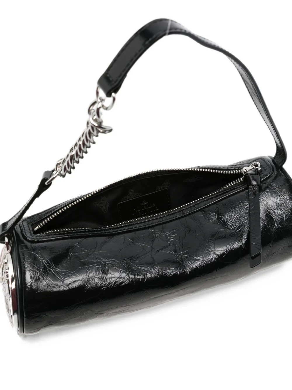 Vivienne Westwood Orb cylindrical shoulder bag Zwart