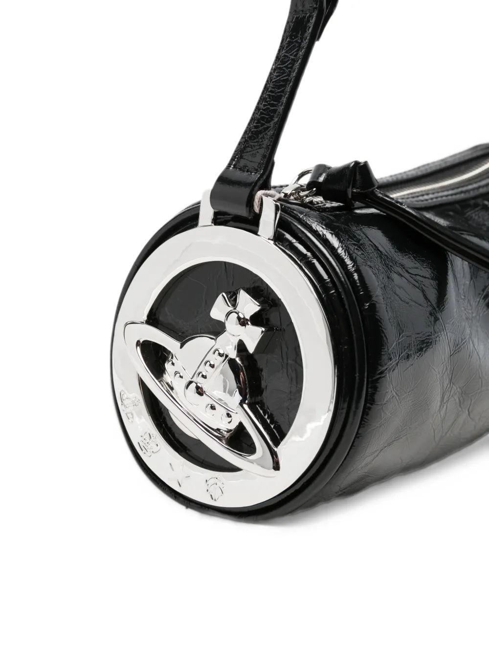 Vivienne Westwood Orb cylindrical shoulder bag Zwart