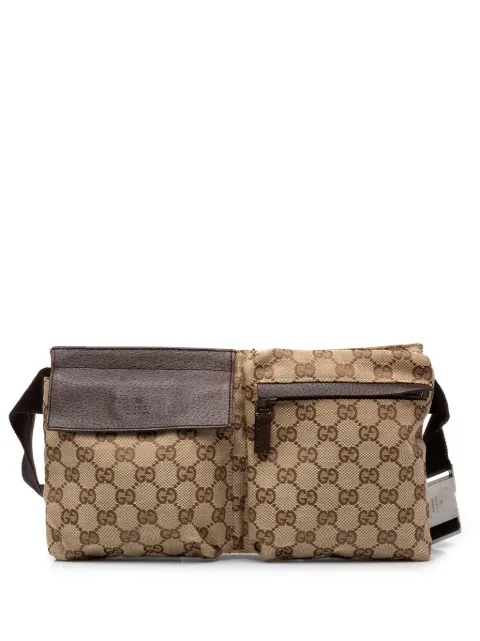 Gucci Pre-Owned 2000-2015 GG Canvas Double Pocket belt bag