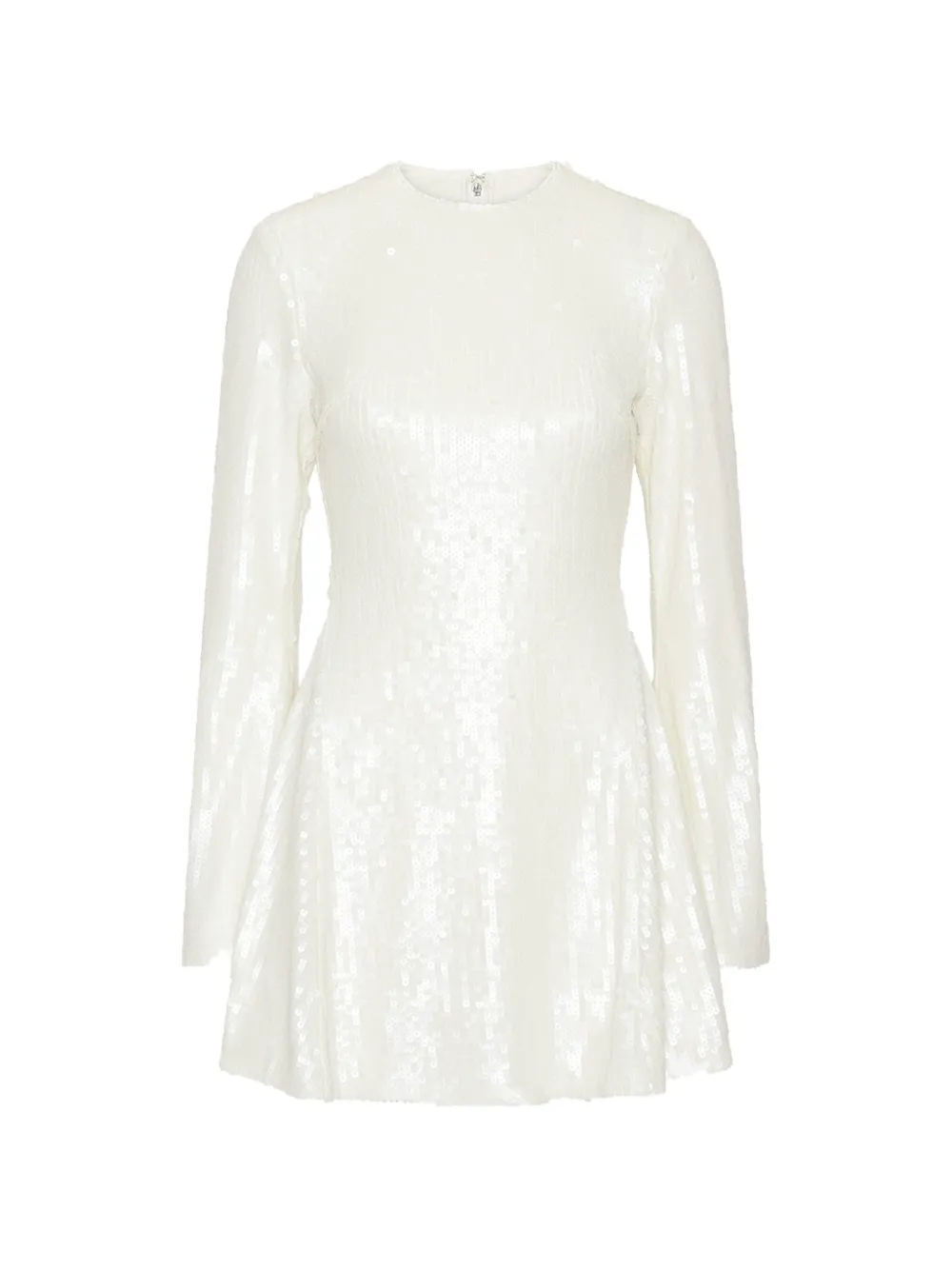 ROTATE BIRGER CHRISTENSEN sequin-embellished flared mini dress Wit