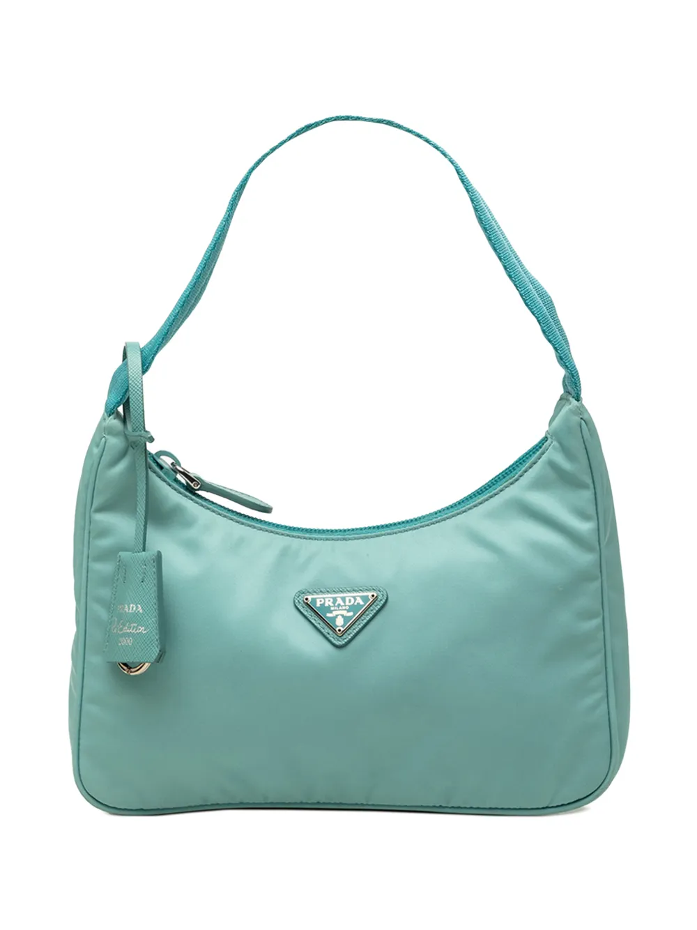 Prada Pre-Owned 2013-2026 Mini Tessuto Re Edition 2000 shoulder bag - Blu