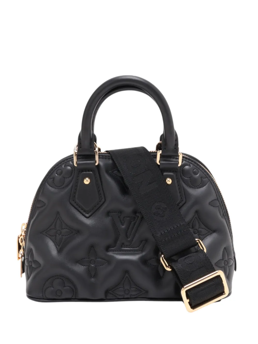 Louis Vuitton Pre-Owned 2021-2026 Monogram Calfskin Bubblegram Alma BB satchel - Nero