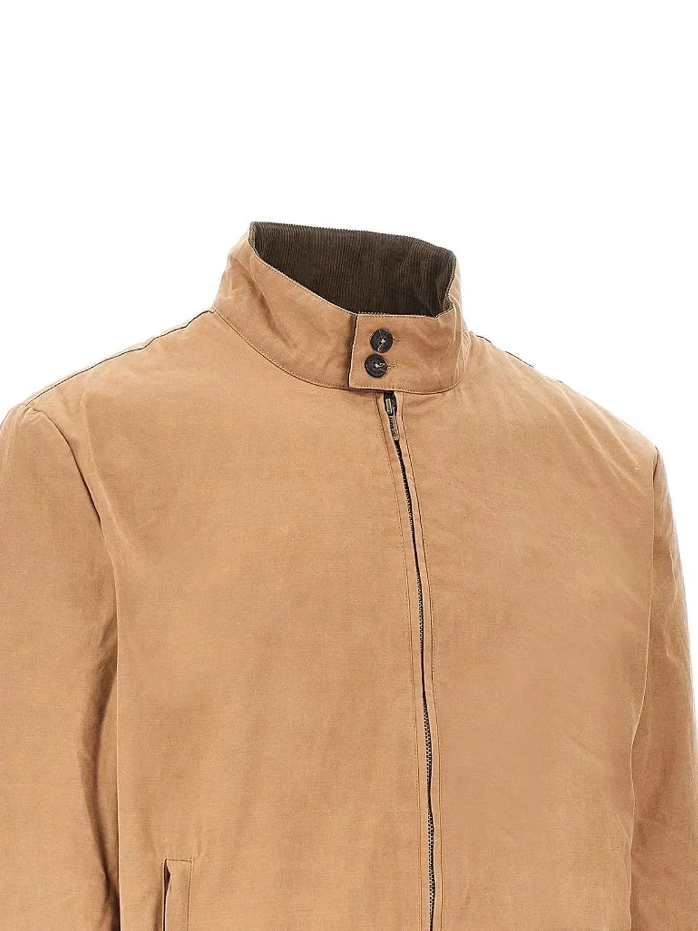 MC2 Saint Barth high-neck zip-up jacket Beige