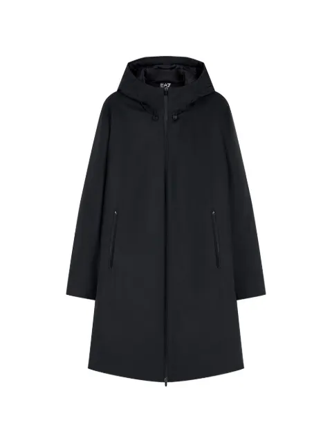 Ea7 Emporio Armani hooded zip-up coat