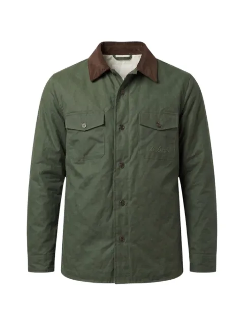 MC2 Saint Barth corduroy-collar logo-embroidered jacket