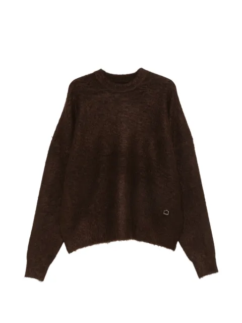 RETERNITY brushed distressed-effect sweater