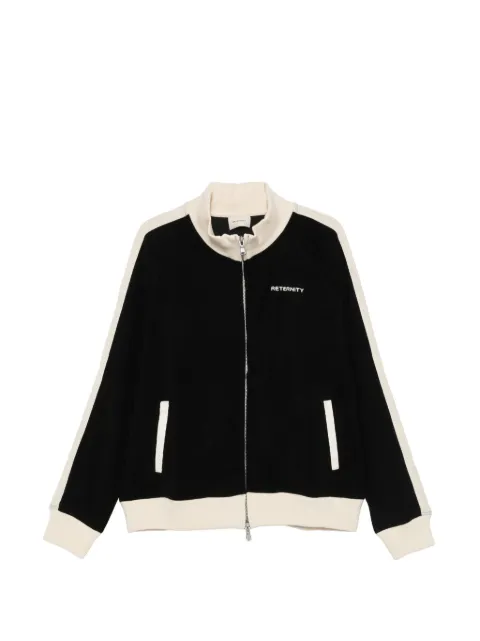 RETERNITY logo-embroidered panelled jacket