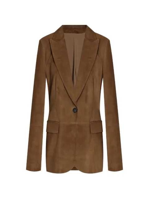Brunello Cucinelli ピークドラペル シングルジャケット