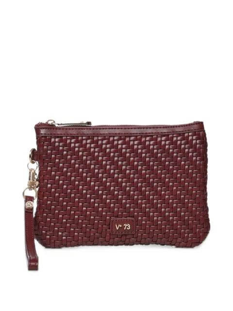 V°73 Zelda woven-effect clutch bag