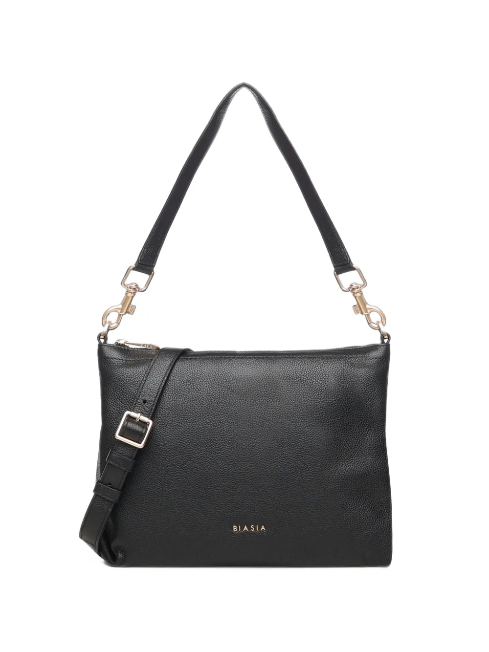 BIASIA grained-leather shoulder bag - Nero