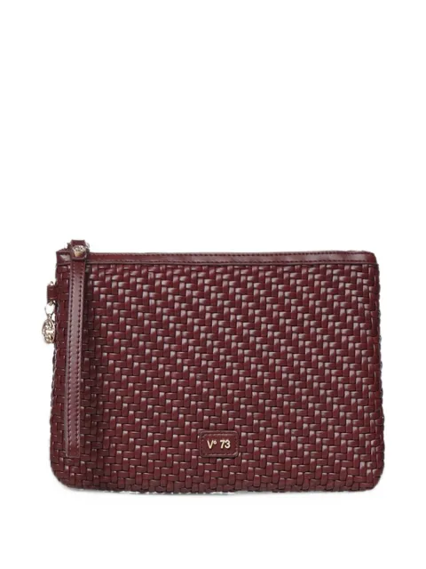 V°73 woven-effect Zelda clutch bag