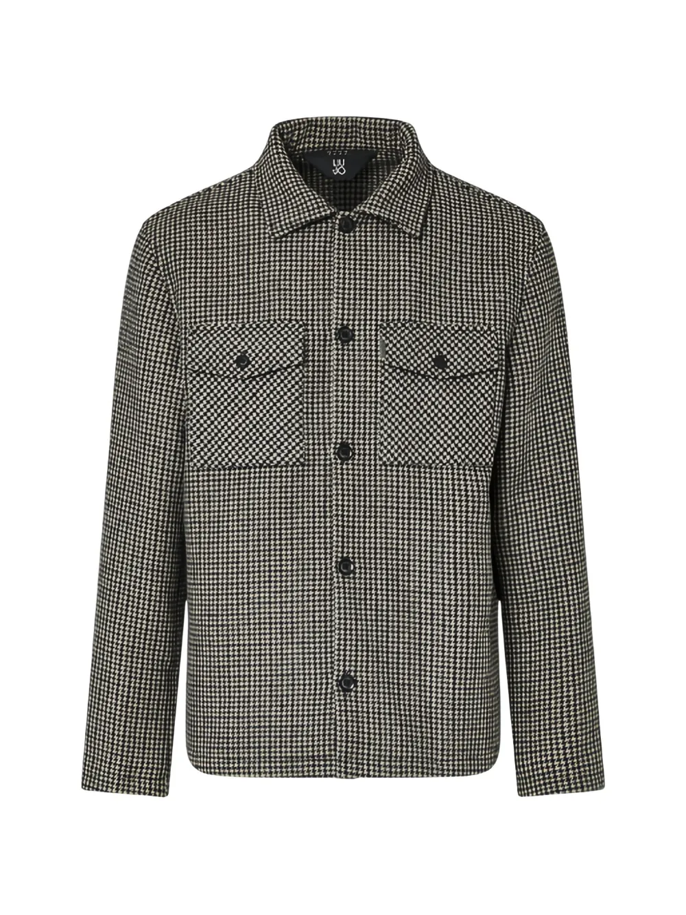 LIU JO jacket overshirt in houndstooth - Grigio