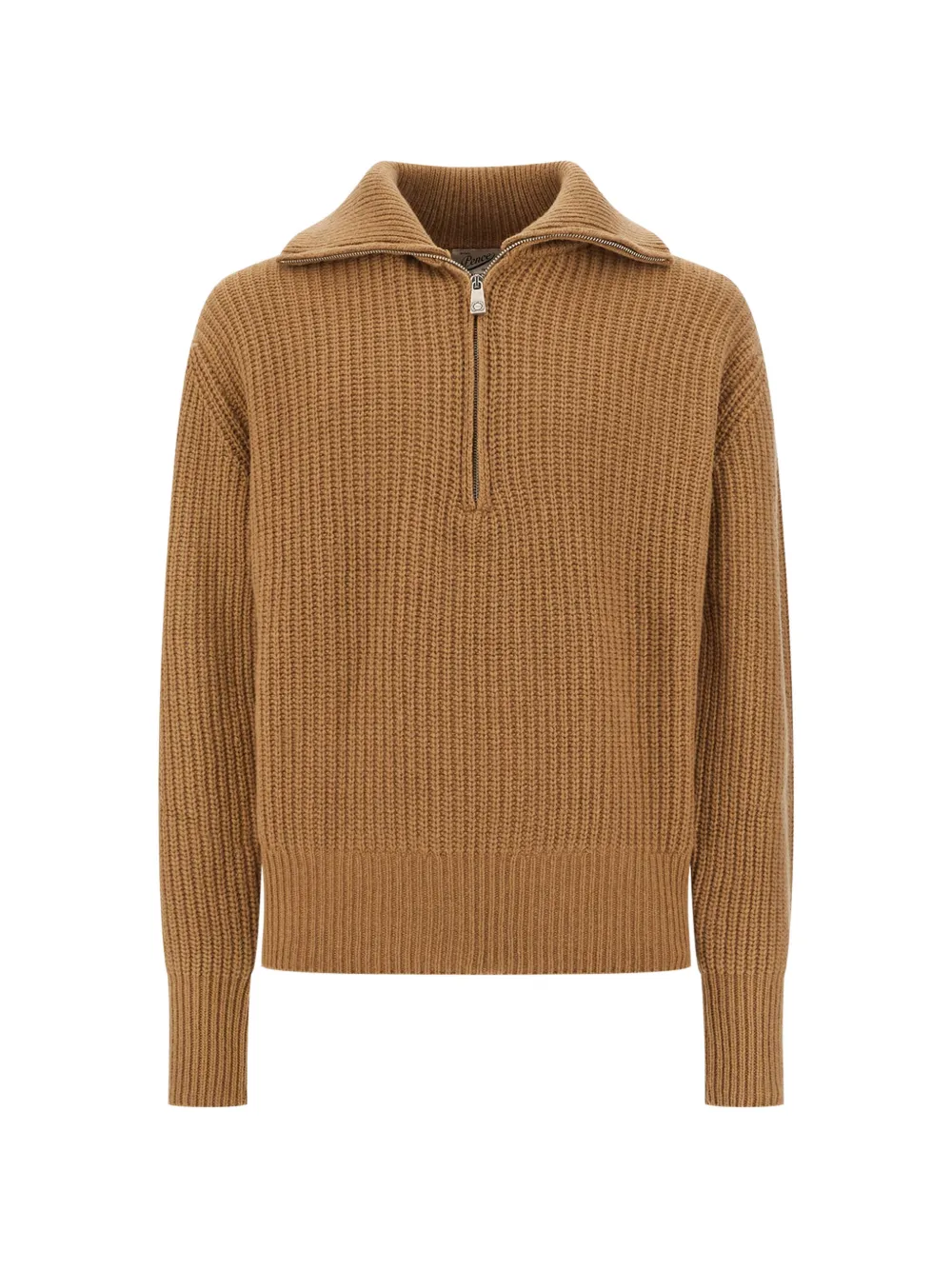 Pence ribbed-knit half-zip sweater - Marron Pence ribbed-knit half-zip sweater - Marron