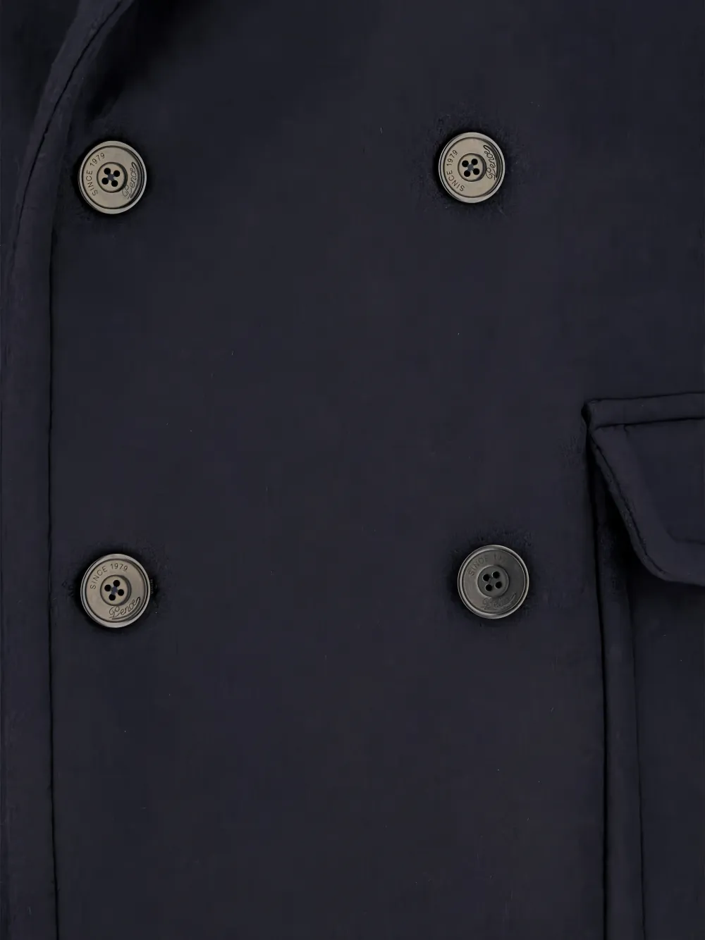 Pence double-breasted coat Blauw