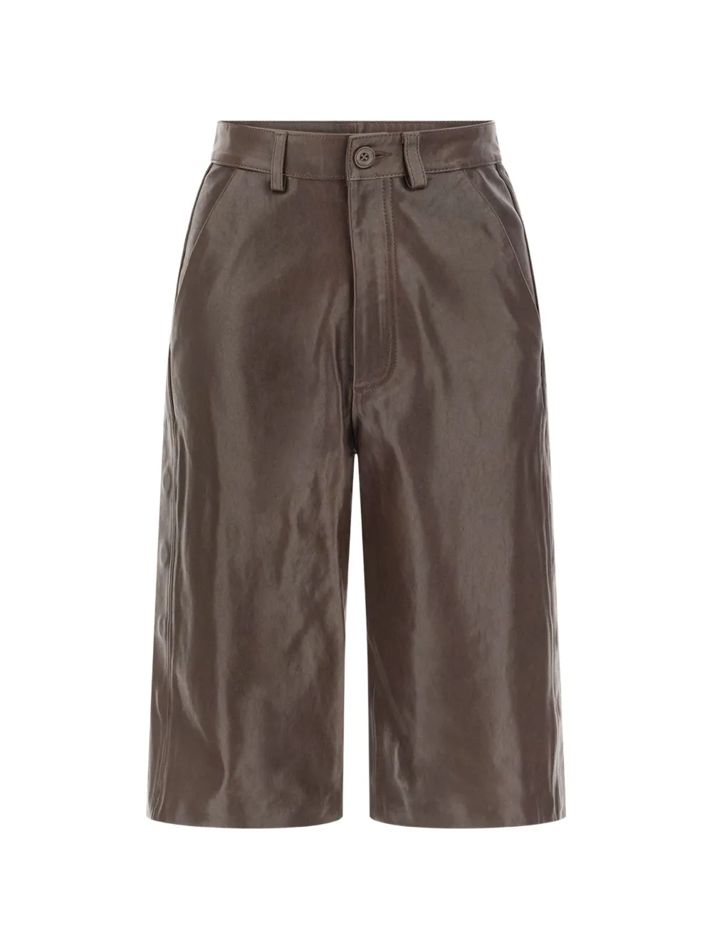 Pence Vanessa leather shorts - Marron Pence Vanessa leather shorts - Marron