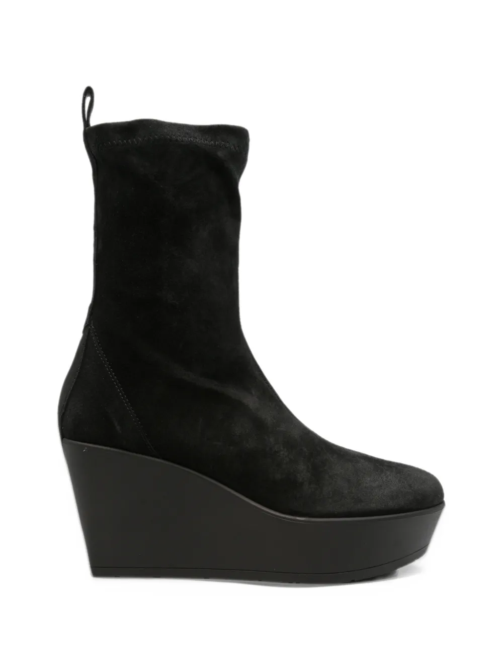 Vic Matie wedge-heel platform ankle boots in Black