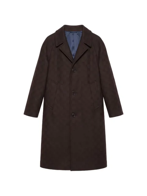 Gucci Kids GG wool jacquard coat