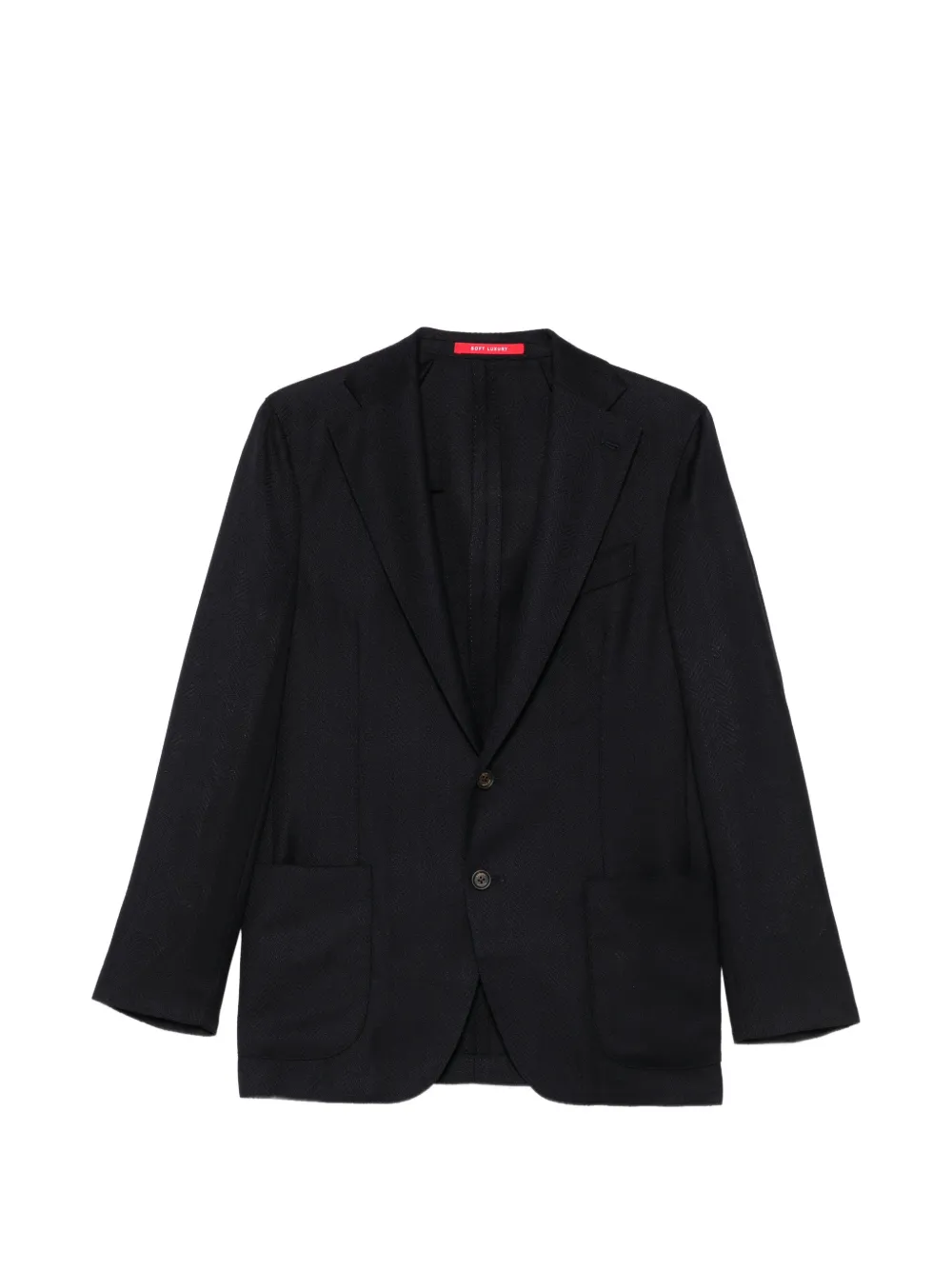 Bagnoli Sartoria Napoli herringbone-weave blazer - Blu