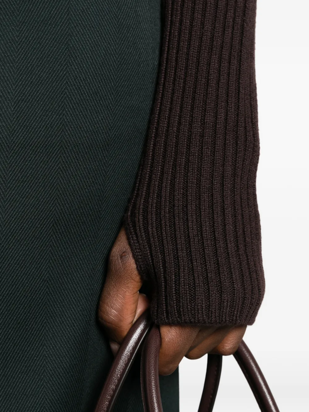 The Frankie Shop ribbed-knit sweater Bruin