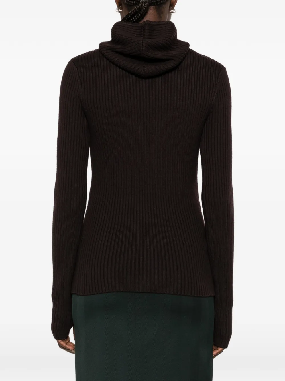 The Frankie Shop ribbed-knit sweater Bruin