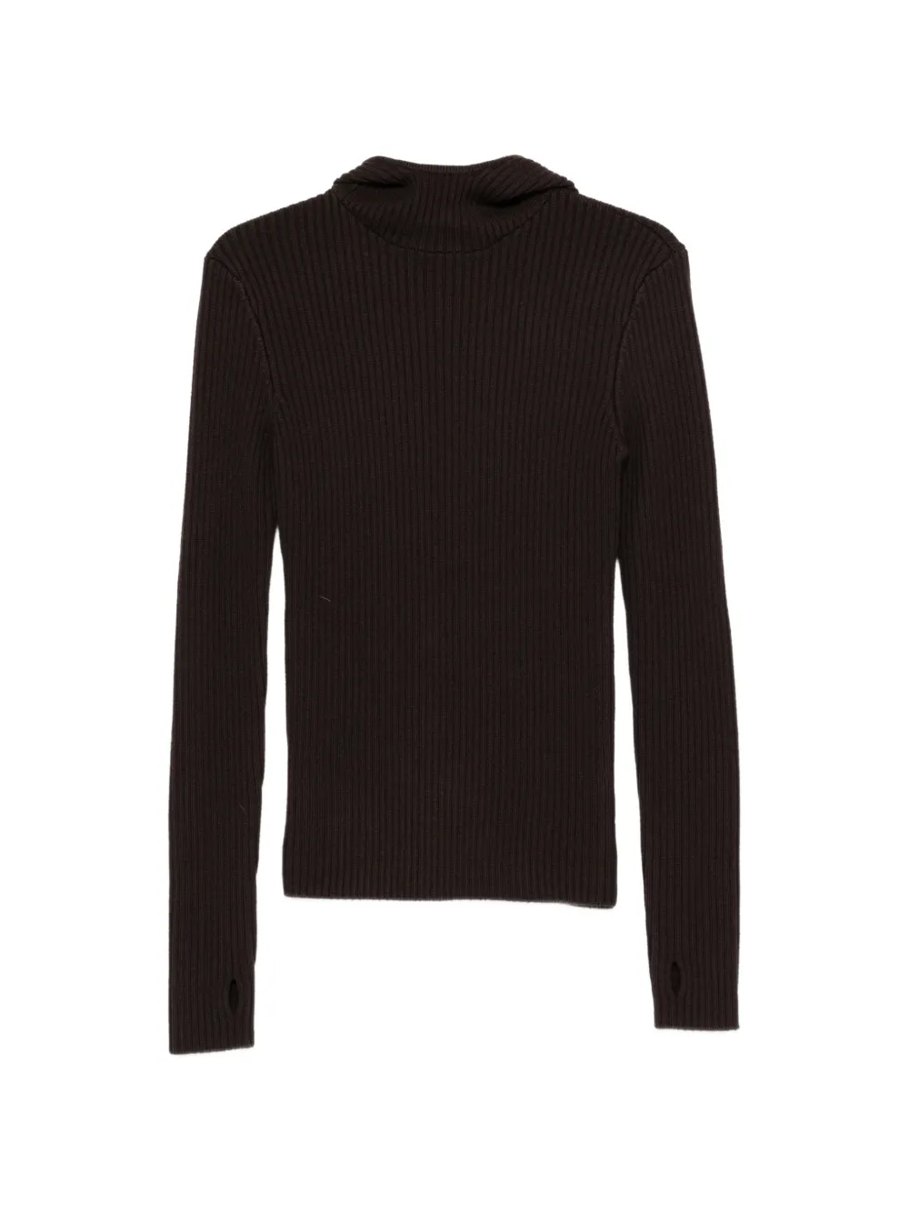The Frankie Shop ribbed-knit sweater - Marrone