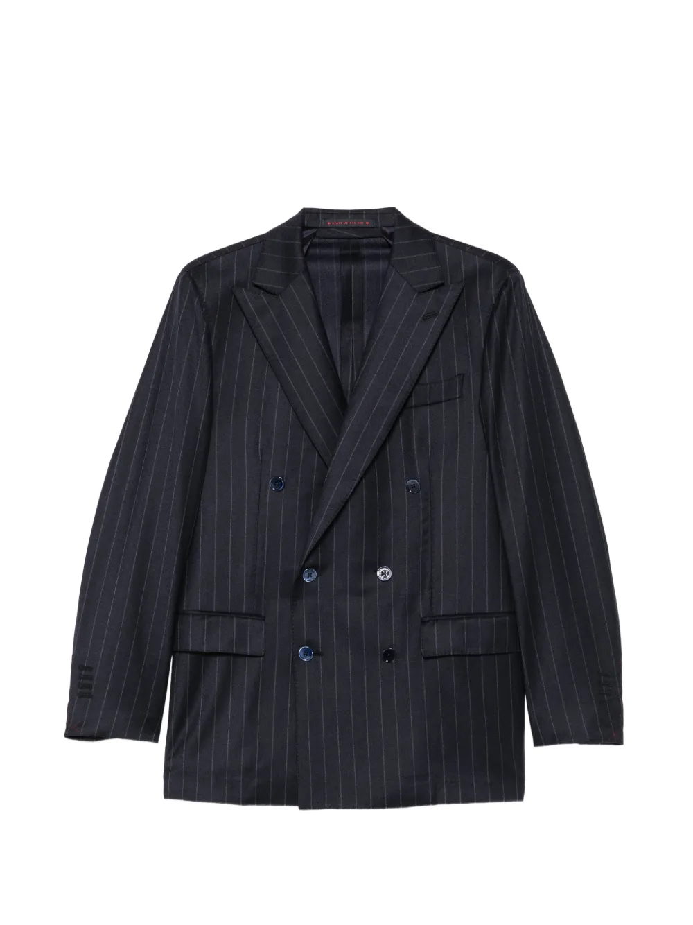 Bagnoli Sartoria Napoli pinstripe-pattern double-breasted suit - Bleu Bagnoli Sartoria Napoli pinstripe-pattern double-breasted suit - Bleu