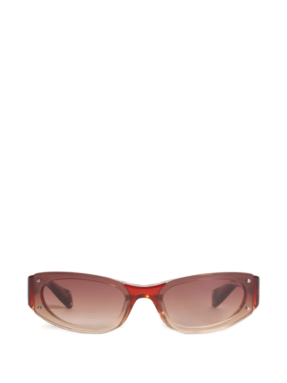 Maison Kitsuné x A. Society Nico gradient-effect sunglasses Rood