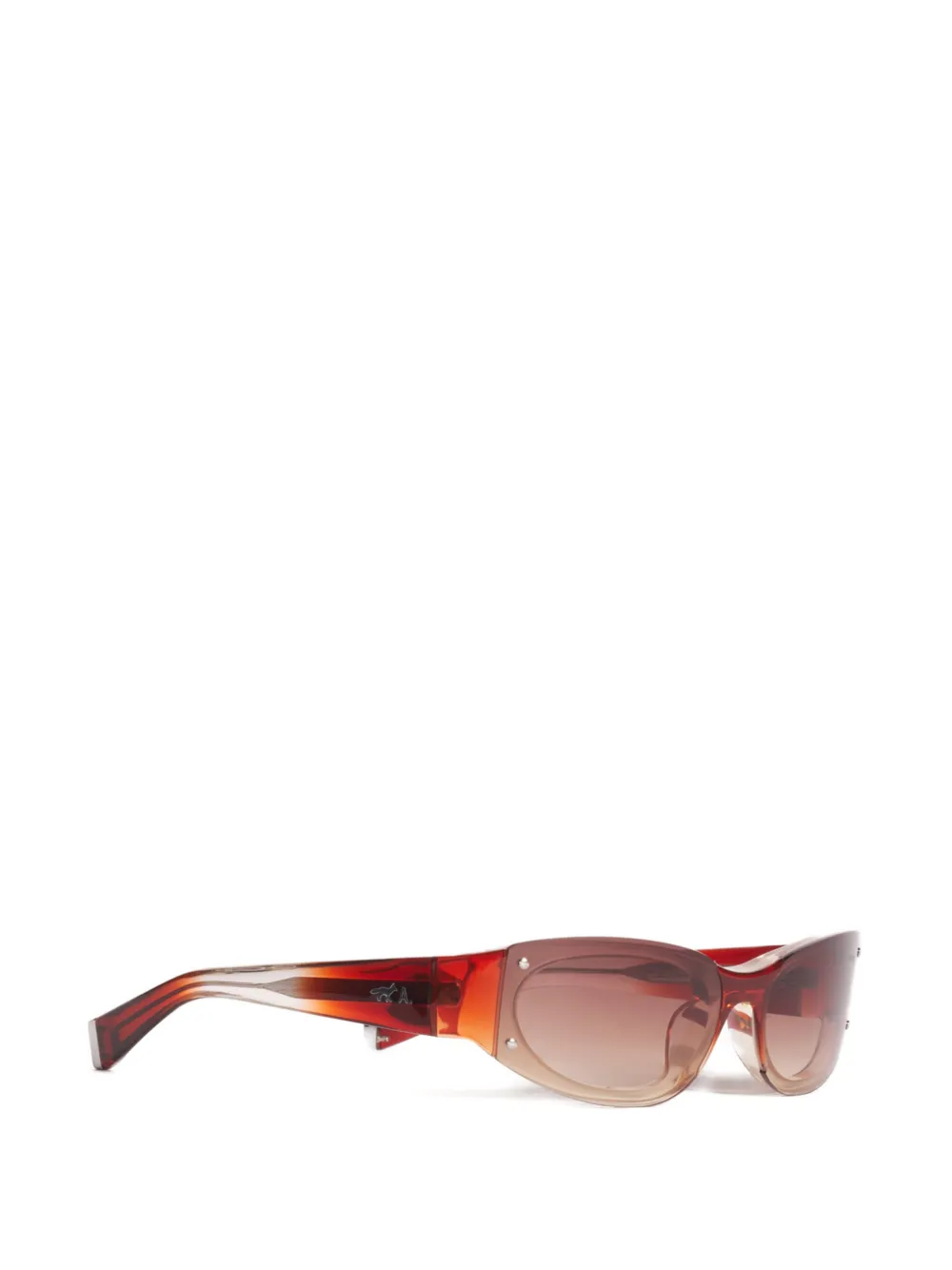 Maison Kitsuné x A. Society Nico gradient-effect sunglasses Rood