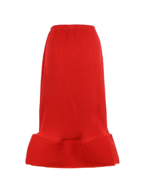 Melitta Baumeister plissé-effect ruffled midi skirt