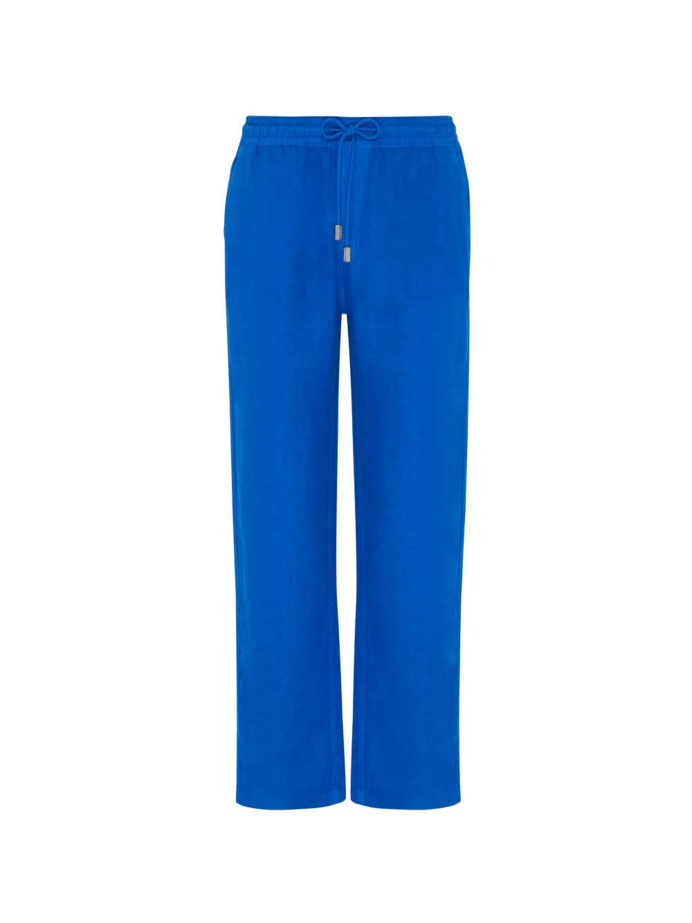 Vilebrequin Pacha drawstring-waist linen trousers Blauw
